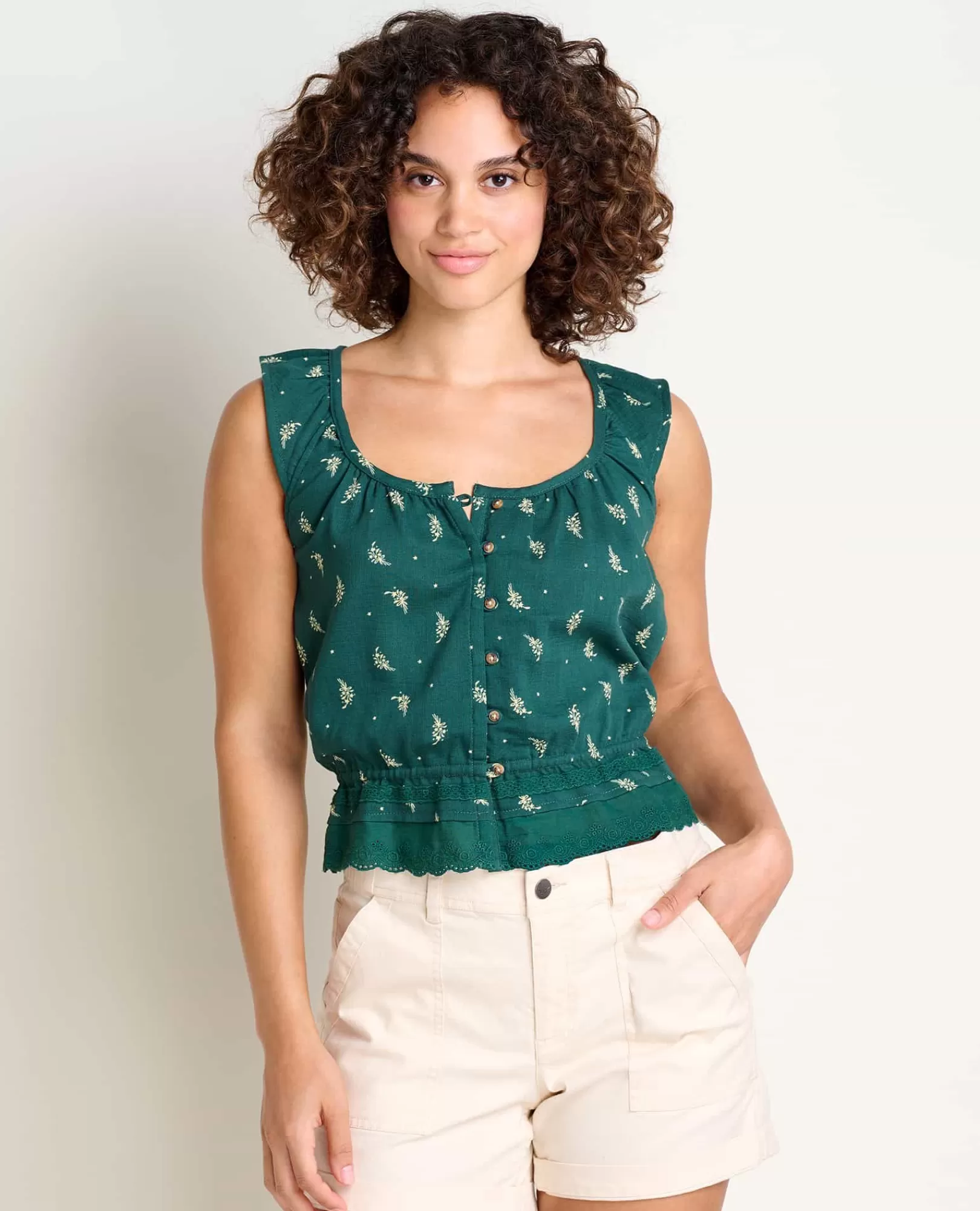 Shop Toad&Co Manzana Ruffle Tank