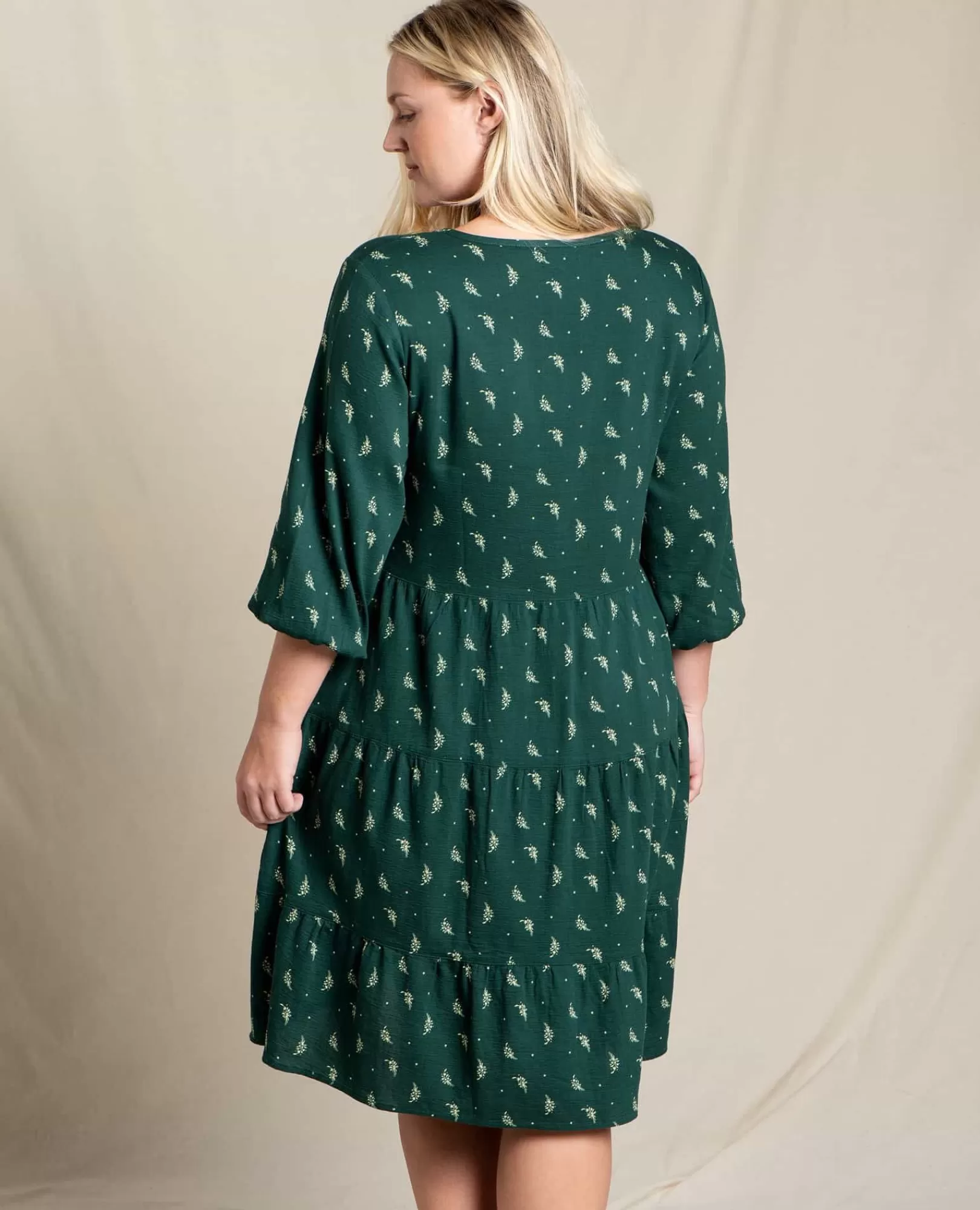 Shop Toad&Co Manzana Tiered Long Sleeve Dress