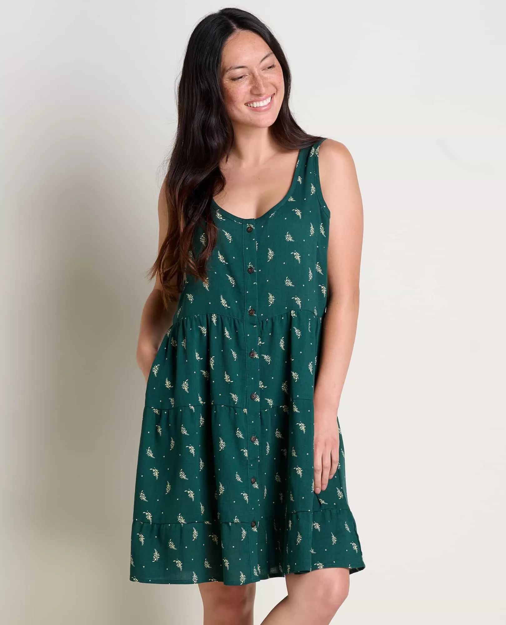 New Toad&Co Manzana Tiered Sleeveless Dress