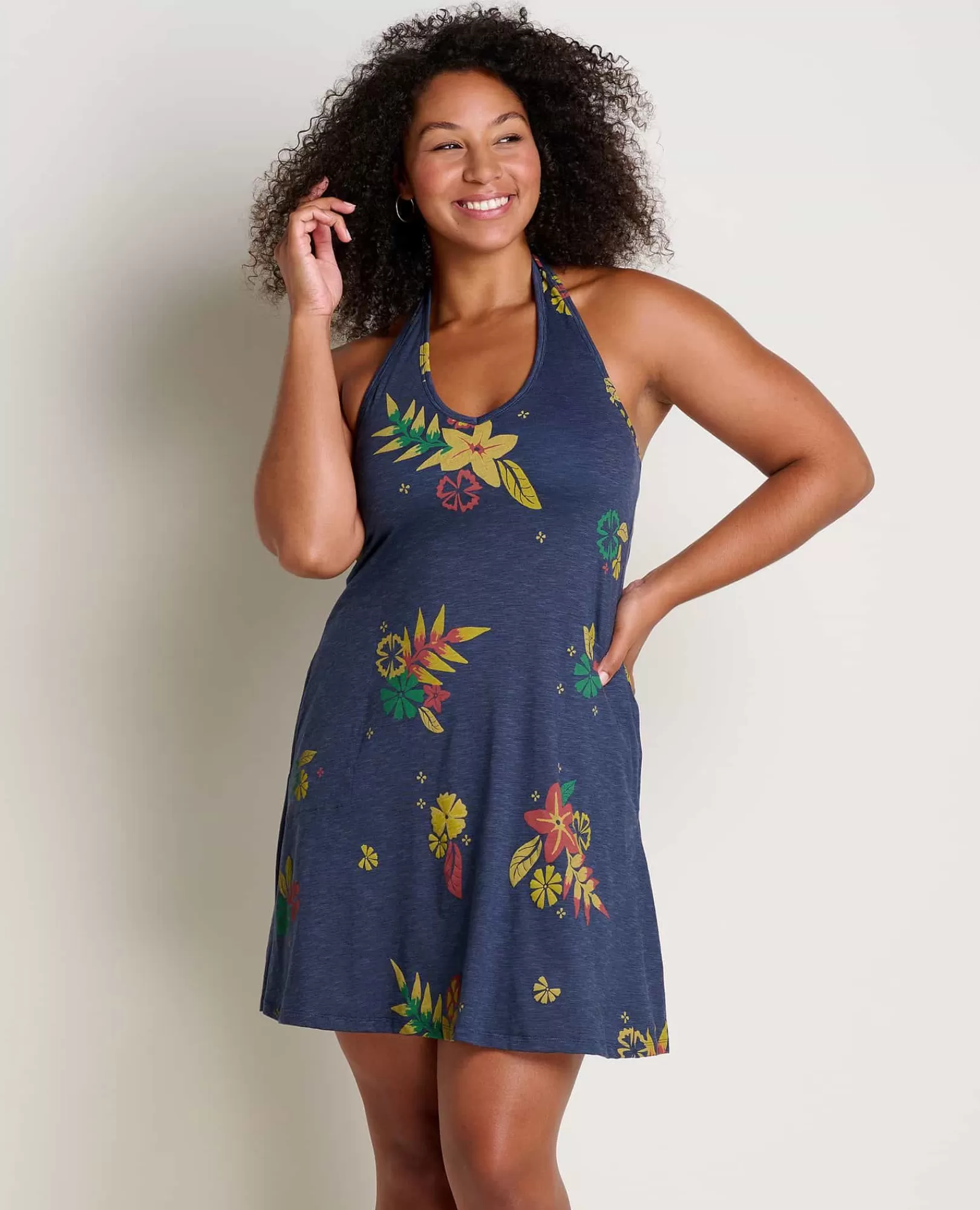 New Toad&Co Plumeria Halter Dress