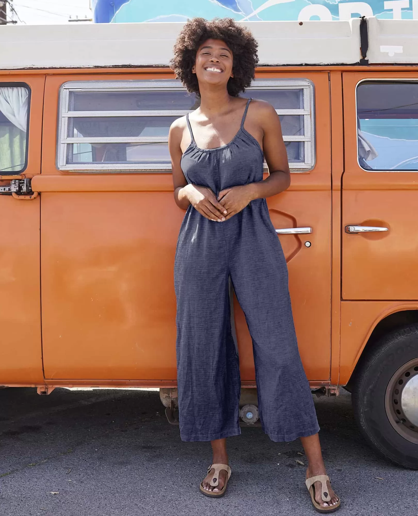 New Toad&Co Taj Hemp Strappy Jumpsuit