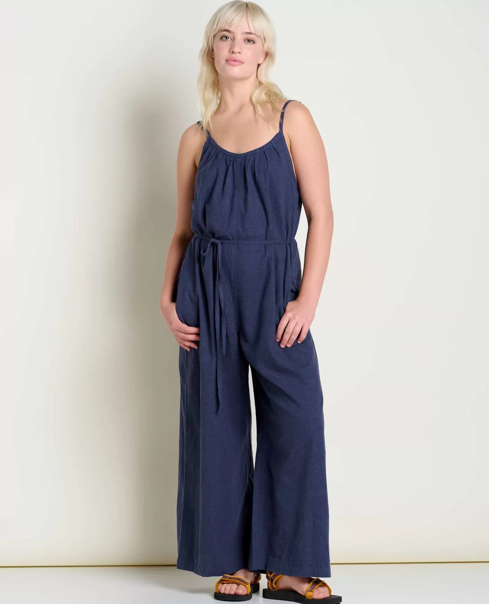 New Toad&Co Taj Hemp Strappy Jumpsuit